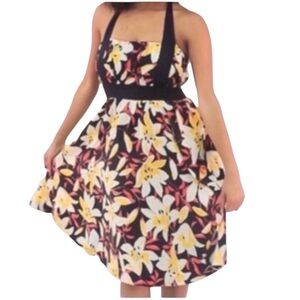 NEW Anthropologie Moulinette Soeurs Mayflower Silk Halter Dress SZ 6 Floral
